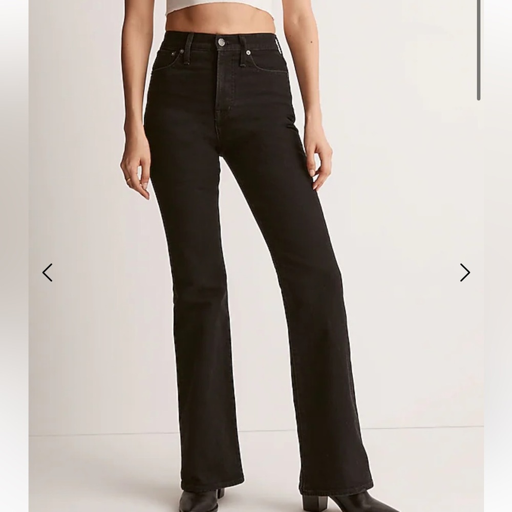 Madewell Black High-Rise Wide-Leg Jeans